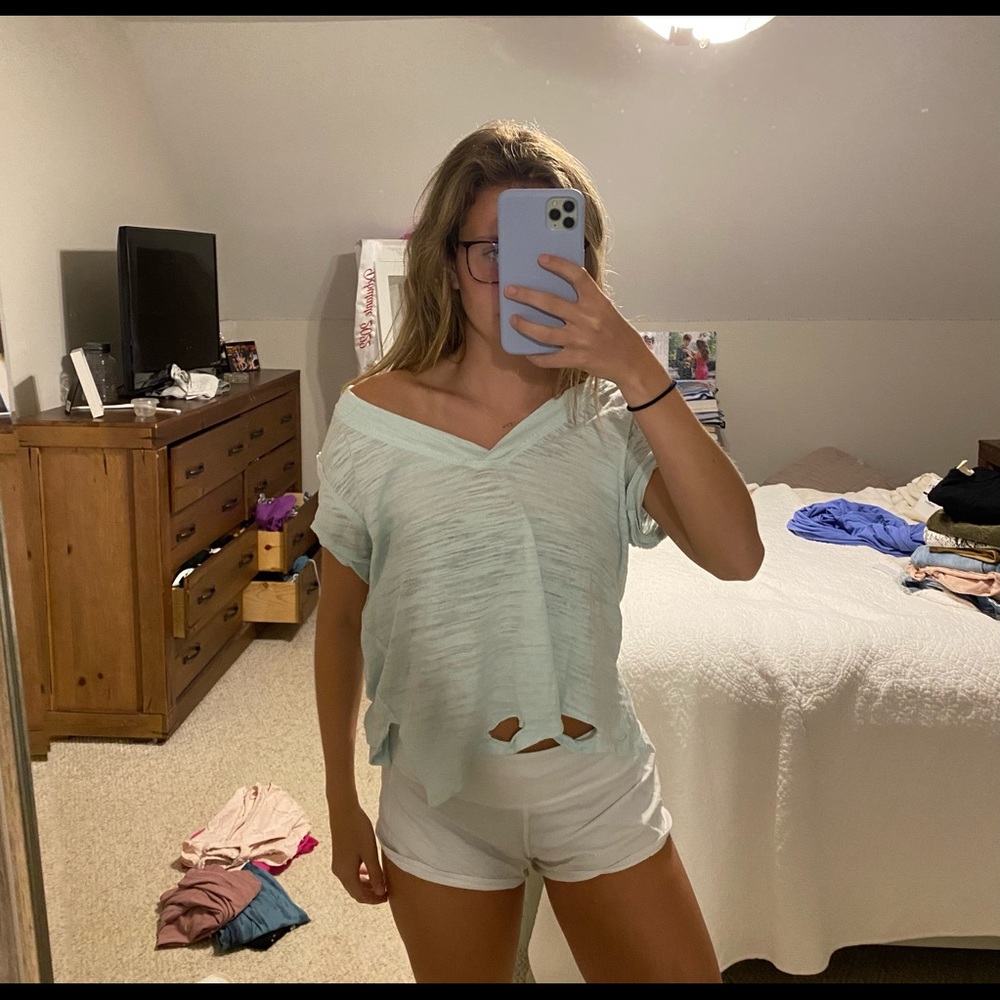 Free People Ripped Tee